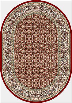 Dynamic ANCIENT GARDEN Red Oval 3x5 ft  Carpet 68773