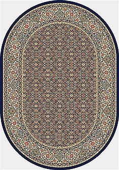 Dynamic ANCIENT GARDEN Blue Oval 2'7" X 4'7" Area Rug ANOV35570113464 801-68775