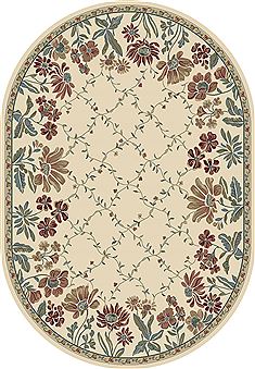 Dynamic ANCIENT GARDEN Beige Oval 3x5 ft  Carpet 68776