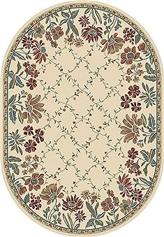 Dynamic ANCIENT GARDEN Beige Oval 2'7" X 4'7" Area Rug ANOV35570846464 801-68776