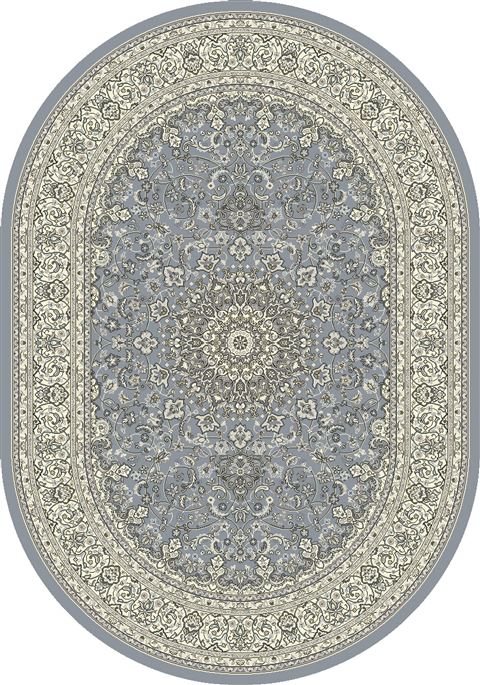 Dynamic ANCIENT GARDEN Blue Oval 27 X 47 Area Rug ANOV35571194646 801-68781 Image 0