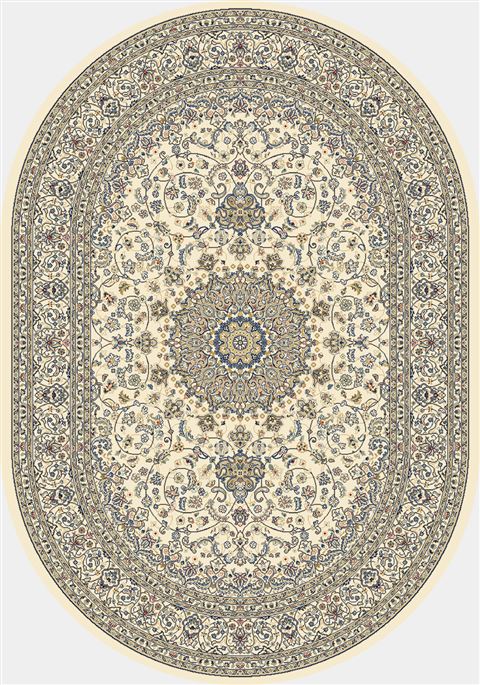 Dynamic ANCIENT GARDEN Beige Oval 27 X 47 Area Rug ANOV35571196464 801-68783 Image 0