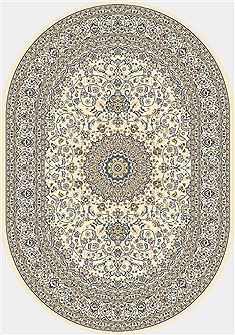 Dynamic ANCIENT GARDEN Beige Oval 2'7" X 4'7" Area Rug ANOV35571196464 801-68783