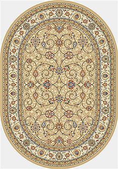Dynamic ANCIENT GARDEN Yellow Oval 2'7" X 4'7" Area Rug ANOV35571202464 801-68787