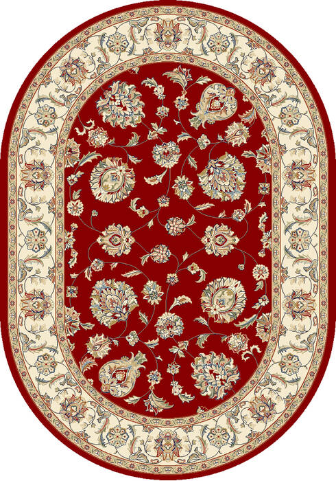 Dynamic ANCIENT GARDEN Red Oval 27 X 47 Area Rug ANOV35573651464 801-68793 Image 0