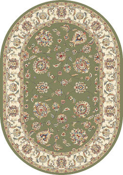 Dynamic ANCIENT GARDEN Green Oval 2'7" X 4'7" Area Rug ANOV35573654464 801-68795