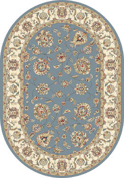 Dynamic ANCIENT GARDEN Blue Oval 2'7" X 4'7" Area Rug ANOV35573655464 801-68796