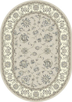 Dynamic ANCIENT GARDEN Grey Oval 3x5 ft  Carpet 68799