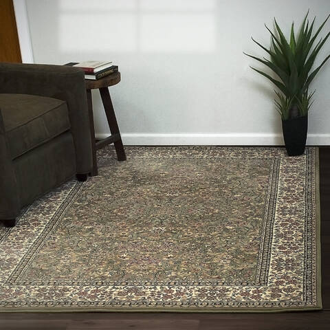 Dynamic ANCIENT GARDEN Green 20 X 311 Area Rug AN24570784444 801-68814 Image 1