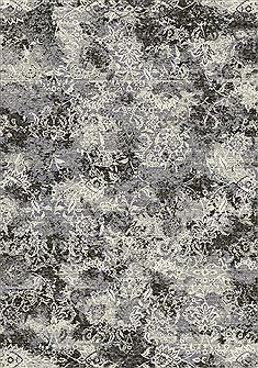 Dynamic ANCIENT GARDEN Grey Rectangle 2x4 ft polypropylene Carpet 68845