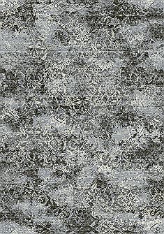 Dynamic ANCIENT GARDEN Grey Rectangle 5x8 ft polypropylene Carpet 68932