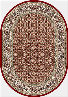 Dynamic ANCIENT GARDEN Red Oval 5x8 ft  Carpet 68938