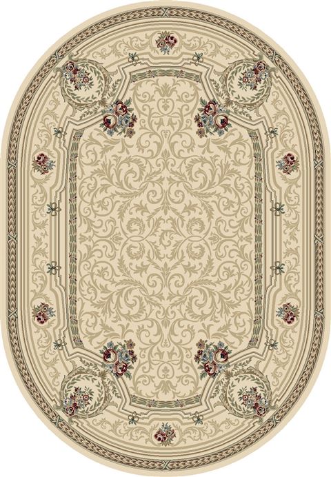 Dynamic ANCIENT GARDEN Beige Oval 53 X 77 Area Rug ANOV69570916464 801-68942 Image 0