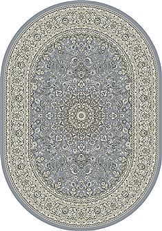 Dynamic ANCIENT GARDEN Blue Oval 5x8 ft  Carpet 68946