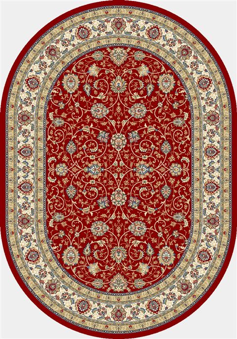Dynamic ANCIENT GARDEN Red Oval 53 X 77 Area Rug ANOV69571201464 801-68951 Image 0