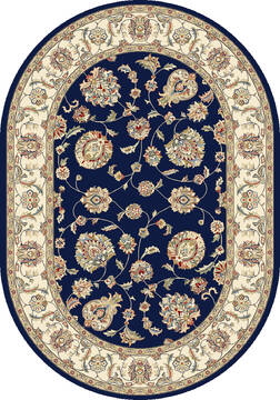 Dynamic ANCIENT GARDEN Blue Oval 5x8 ft  Carpet 68959