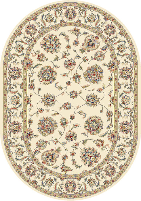 Dynamic ANCIENT GARDEN Beige Oval 53 X 77 Area Rug ANOV69573656464 801-68962 Image 0