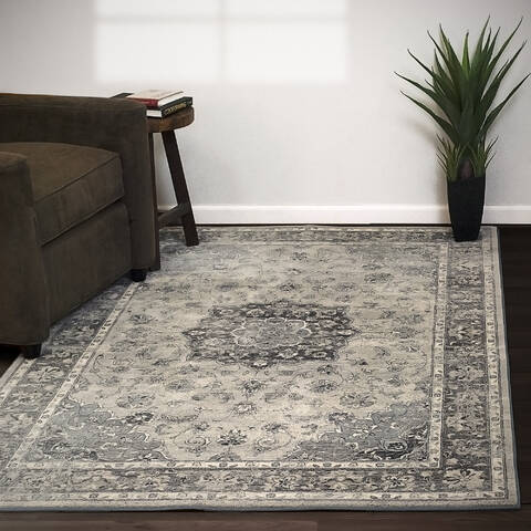 Dynamic ANCIENT GARDEN Grey 67 X 96 Area Rug AN710575599656 801-69011 Image 1