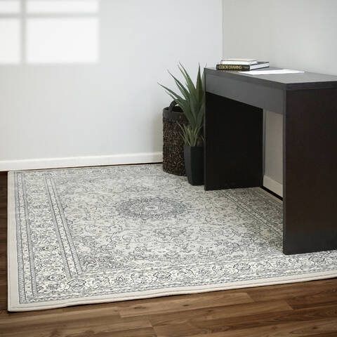Dynamic ANCIENT GARDEN Grey 92 X 1210 Area Rug AN1014571199666 801-69113 Image 1