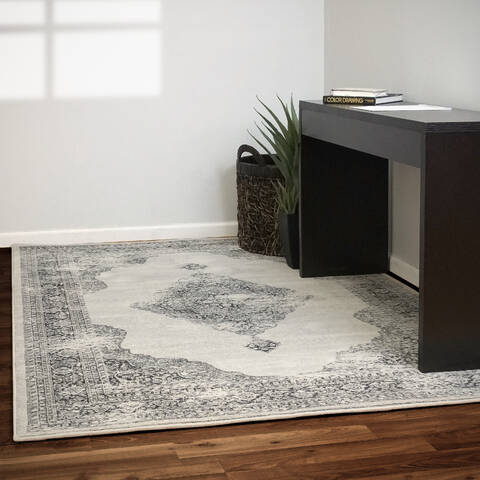 Dynamic ANCIENT GARDEN Grey 92 X 1210 Area Rug AN1014575579696 801-69128 Image 1
