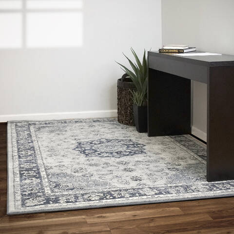 Dynamic ANCIENT GARDEN Grey 92 X 1210 Area Rug AN1014575599686 801-69132 Image 1