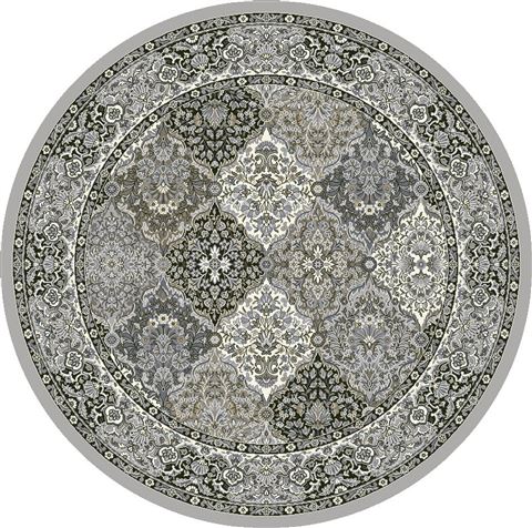 Dynamic ANCIENT GARDEN Grey Round 53 X 53 Area Rug ANR5570089696 801-69135 Image 0