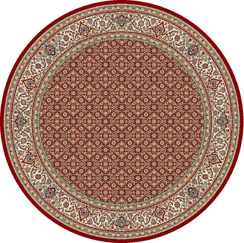 Dynamic ANCIENT GARDEN Red Round 53 X 53 Area Rug ANR5570111414 801-69136 Image 0