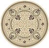 Dynamic ANCIENT GARDEN Beige Round 53 X 53 Area Rug ANR5570916464 801-69144 Thumb 0