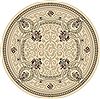Dynamic ANCIENT GARDEN Beige Round 53 X 53 Area Rug ANR5570916464 801-69144 Thumb 0