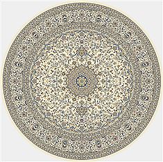 Dynamic ANCIENT GARDEN Beige Round 5'3" X 5'3" Area Rug ANR5571196464 801-69150