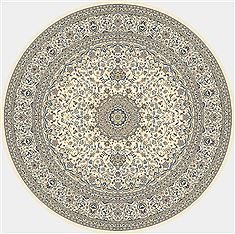 Dynamic ANCIENT GARDEN Beige Round 5'3" X 5'3" Area Rug ANR5571196464 801-69150