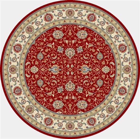 Dynamic ANCIENT GARDEN Red Round 53 X 53 Area Rug ANR5571201464 801-69153 Image 0