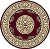 Dynamic ANCIENT GARDEN Red Round 53 X 53 Area Rug ANR5572261363 801-69157 Thumb 0