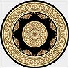 Dynamic ANCIENT GARDEN Black Round 53 X 53 Area Rug ANR5572263363 801-69158 Thumb 0