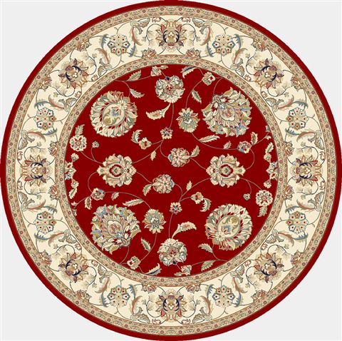 Dynamic ANCIENT GARDEN Red Round 53 X 53 Area Rug ANR5573651464 801-69160 Image 0