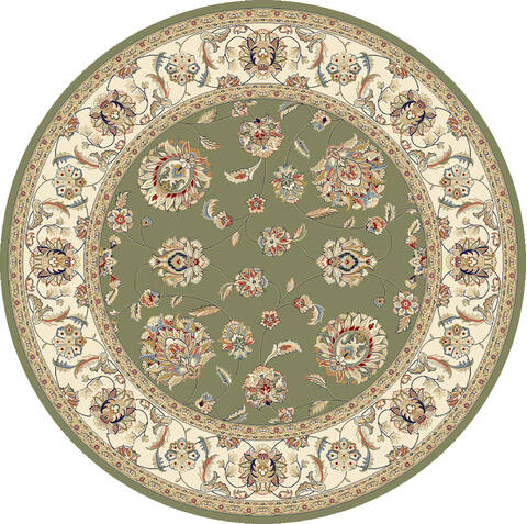 Dynamic ANCIENT GARDEN Green Round 53 X 53 Area Rug ANR5573654464 801-69162 Image 0