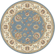 Dynamic ANCIENT GARDEN Blue Round 5 to 6 ft  Carpet 69163