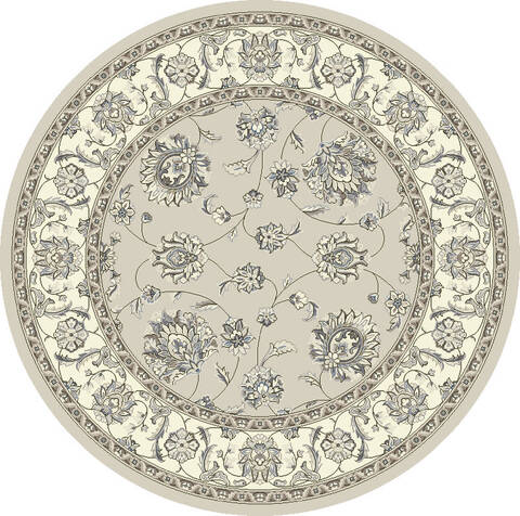 Dynamic ANCIENT GARDEN Grey Round 53 X 53 Area Rug ANR5573659666 801-69166 Image 0