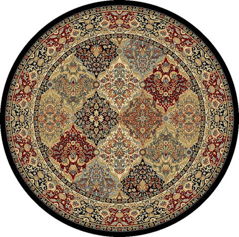 Dynamic ANCIENT GARDEN Multicolor Round 710 X 710 Area Rug ANR8570083333 801-69171 Image 0