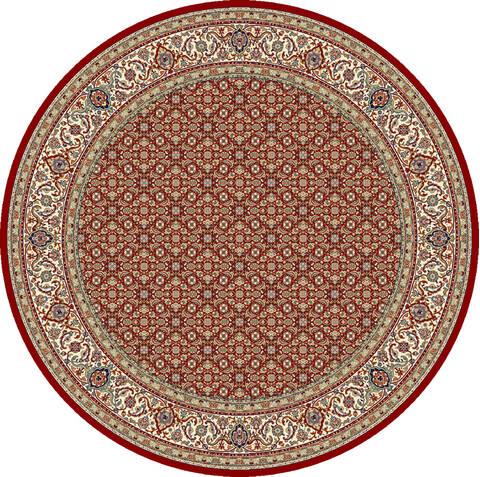 Dynamic ANCIENT GARDEN Red Round 710 X 710 Area Rug ANR8570111414 801-69173 Image 0