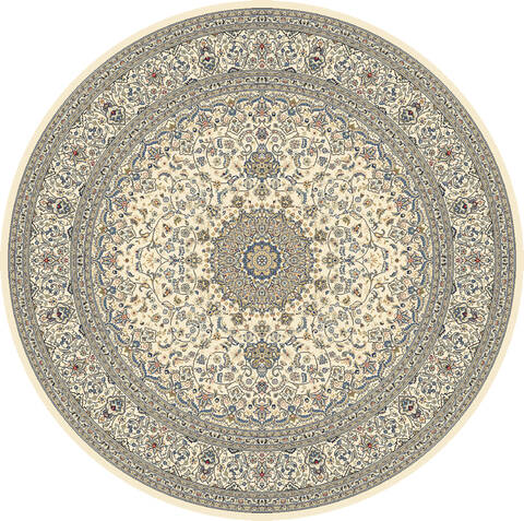 Dynamic ANCIENT GARDEN Beige Round 710 X 710 Area Rug ANR8571196464 801-69187 Image 0