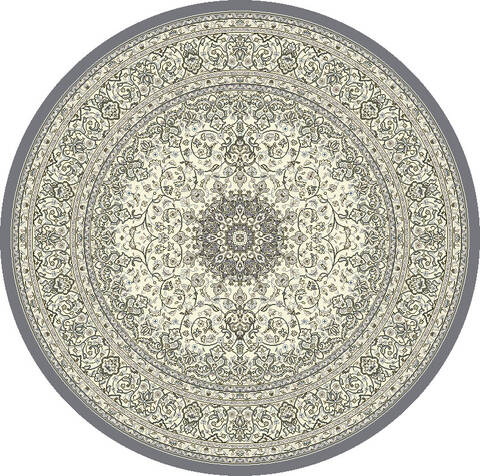 Dynamic ANCIENT GARDEN Beige Round 710 X 710 Area Rug ANR8571196656 801-69188 Image 0