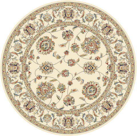 Dynamic ANCIENT GARDEN Beige Round 710 X 710 Area Rug ANR8573656464 801-69201 Image 0