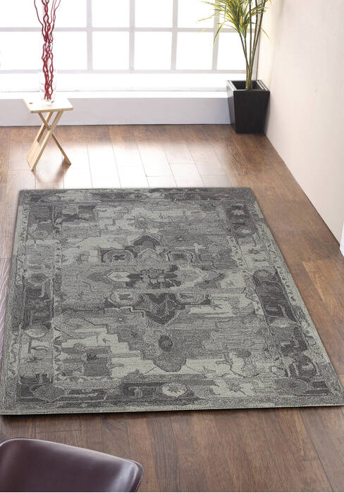 Dynamic AVALON Grey 80 X 110 Area Rug AV91288801119 801-69246 Image 2