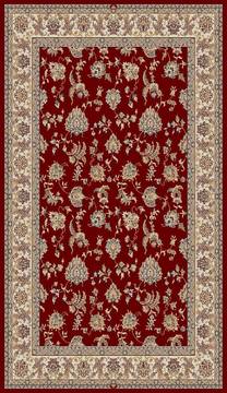 Dynamic BRILLIANT Red Rectangle 5x8 ft  Carpet 69302