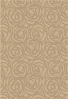 Dynamic ECLIPSE Beige Rectangle 4x6 ft polypropylene Carpet 69647