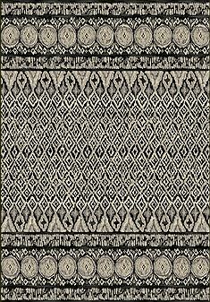 Dynamic ECLIPSE Grey Rectangle 4x6 ft polypropylene Carpet 69656