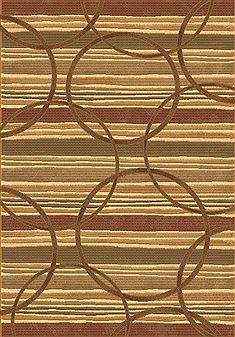 Dynamic ECLIPSE Multicolor Rectangle 4x6 ft polypropylene Carpet 69674