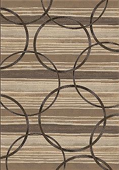Dynamic ECLIPSE Grey Rectangle 4x6 ft polypropylene Carpet 69675