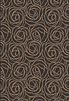 Dynamic ECLIPSE Black Rectangle 5x8 ft polypropylene Carpet 69684